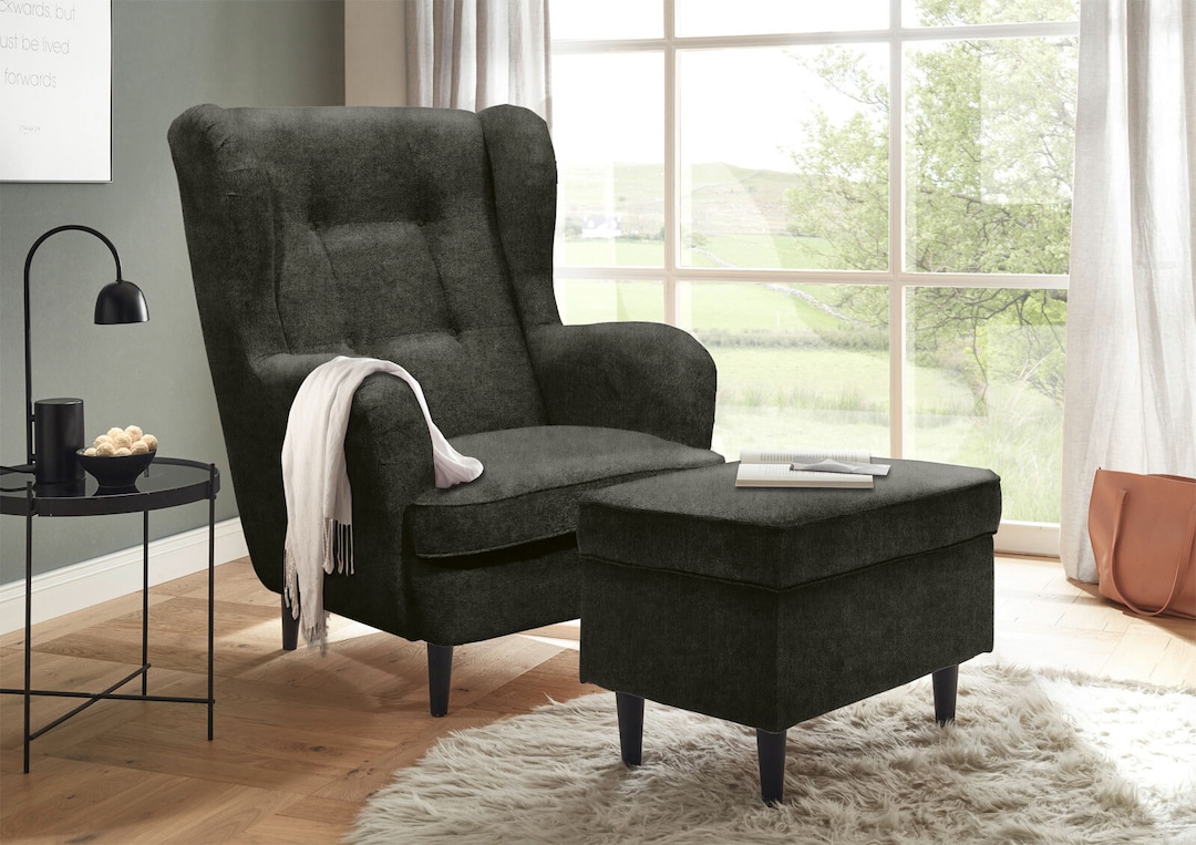 Hocker CHARLEEN schwarz