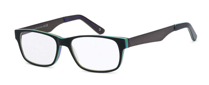 Mokki Lesebrille sort/ turkis (MO4082)  3,0