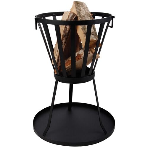 Esschert Design - Vuurkorf - Rond - Zwart - Staal - 34 cm