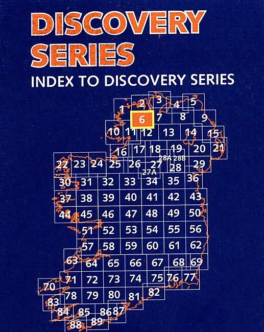 ORDNANCE SURVEY - 6 DONEGAL TYRONE IRLANDE 1 50 000