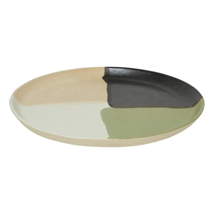 Perla Valtierra Assiette Belguim en argile | Vert olive