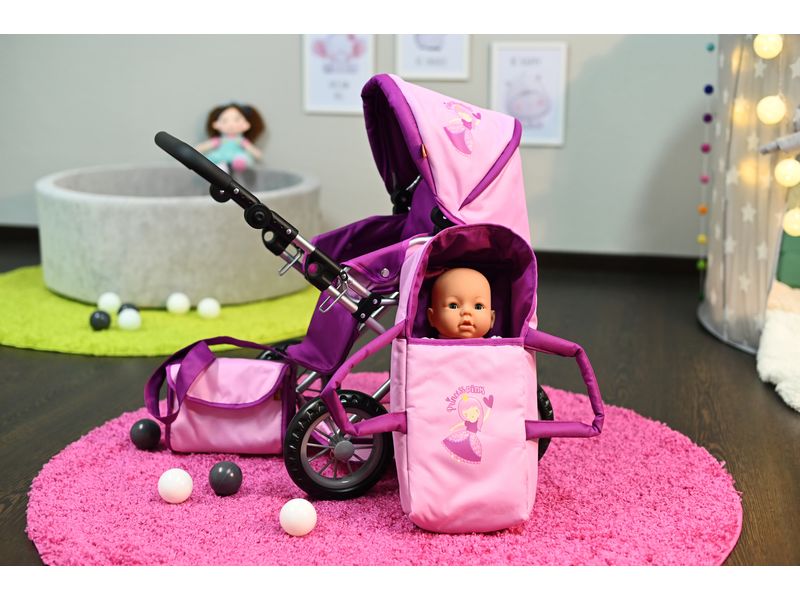 Knorrtoys Puppenwagen Ruby Princess Pink Kombi-Puppenwagen