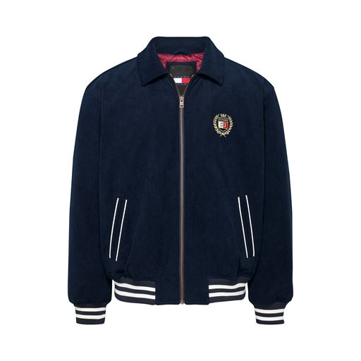 Tommy Jeans Crest Cord Letterman Jakke, Dark Night Navy, L