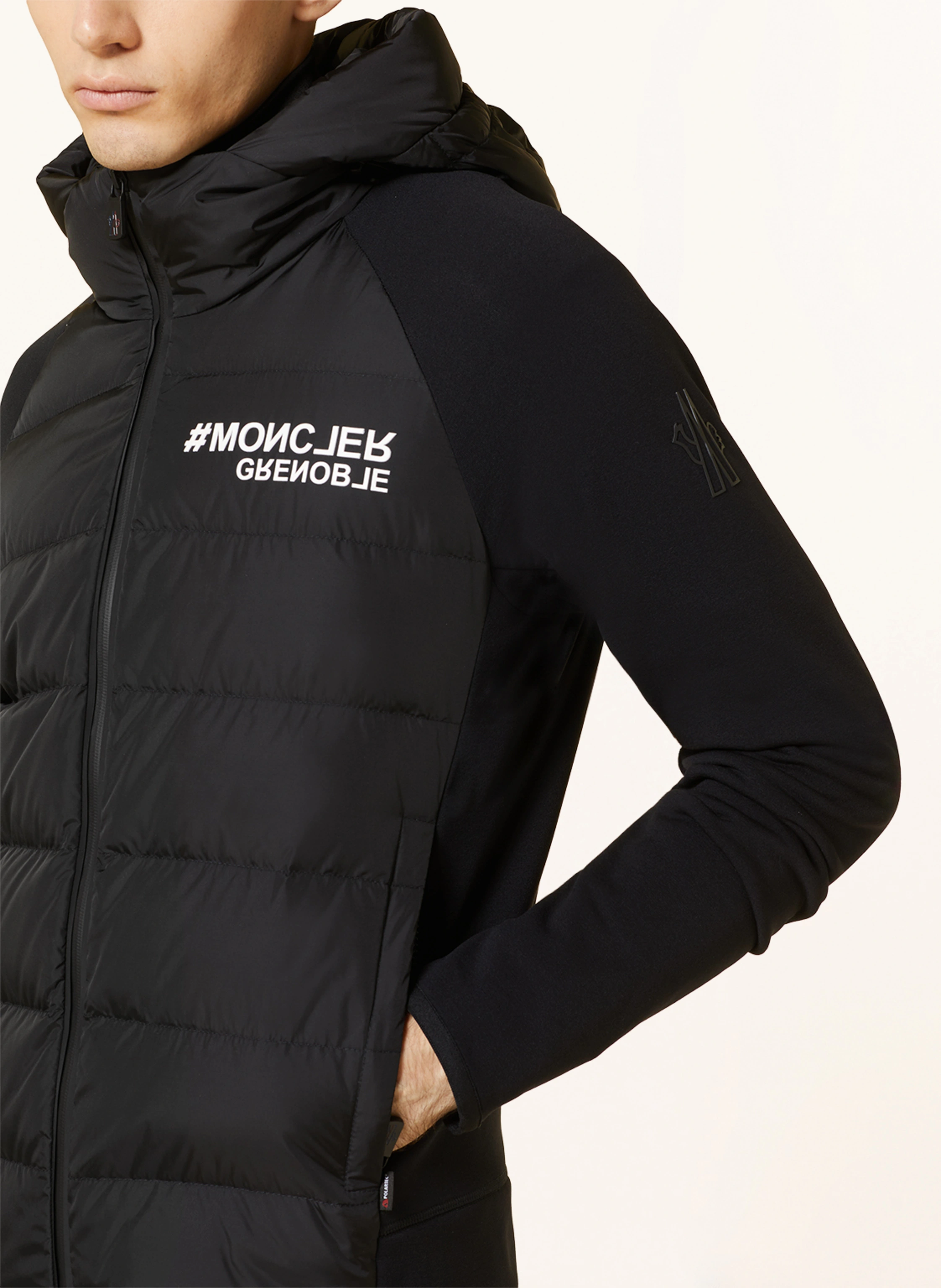 MONCLER GRENOBLE Daunenjacke im Materialmix