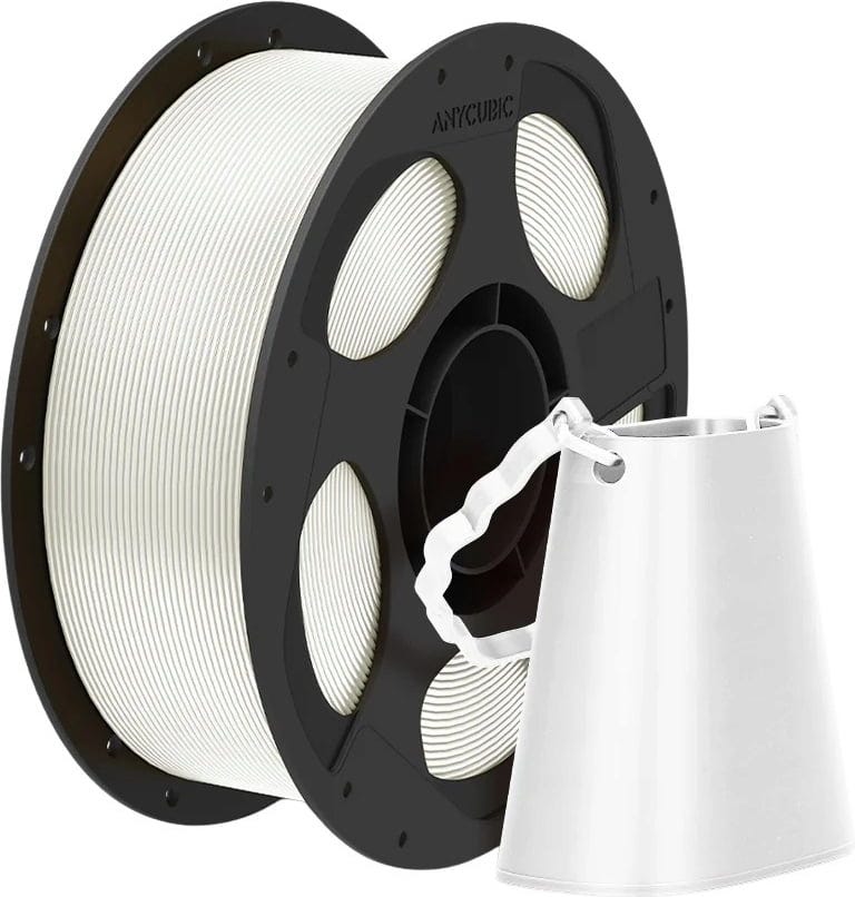 Anycubic  PLA Silk White, 1,75 mm / 1000 g    Filament mit seidiger Brillanz in White