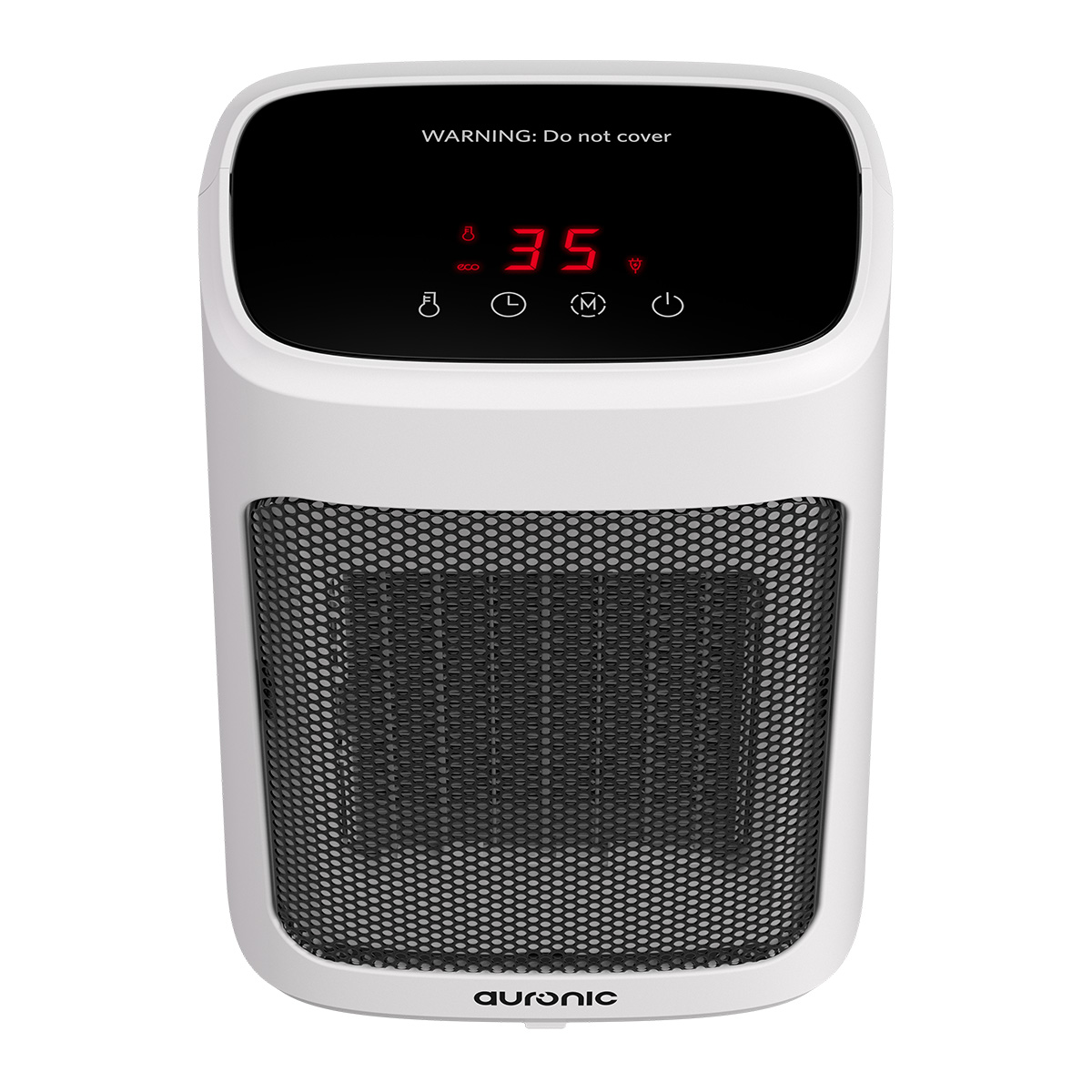 Auronic 2000 watt digitale ventilatorkachel - White