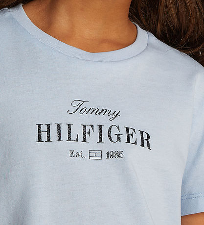 Tommy Hilfiger T-Shirt - Schriftzug - Breezy Blue