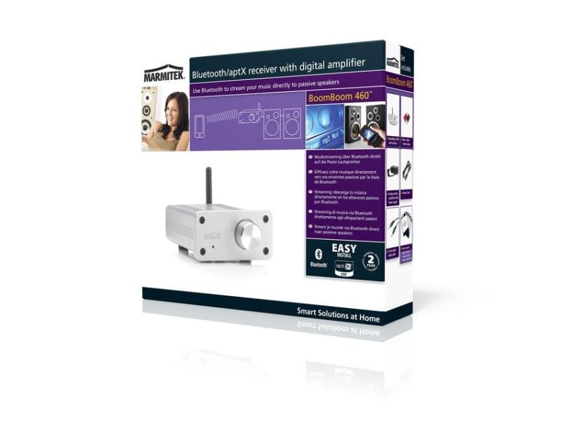 Marmitek Bluetooth Empfänger BoomBoom 460 Bluetooth Empfänger | einschl. Verstärker | aptX