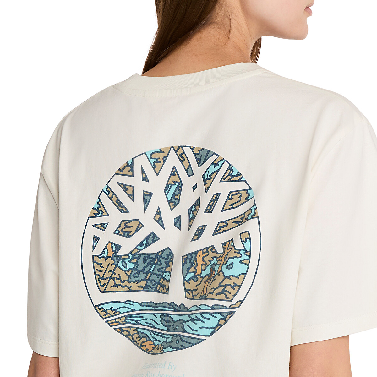 TIMBERLAND<br>Camiseta de manga curta com estampa gráfica nas costas