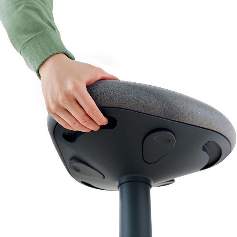 Tabouret ergonomique assis - gris - Leitz Ergo