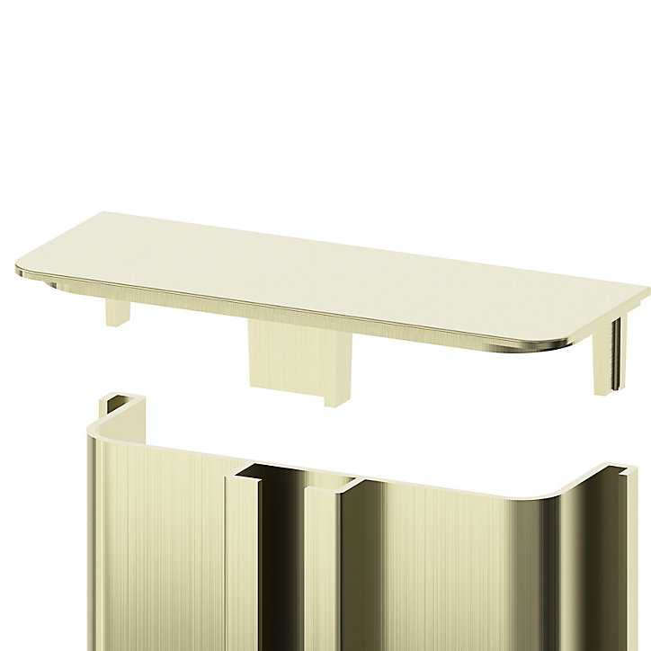 Lot de 2 embouts de rails pour tiroir laiton Caraway Innovo GoodHome
