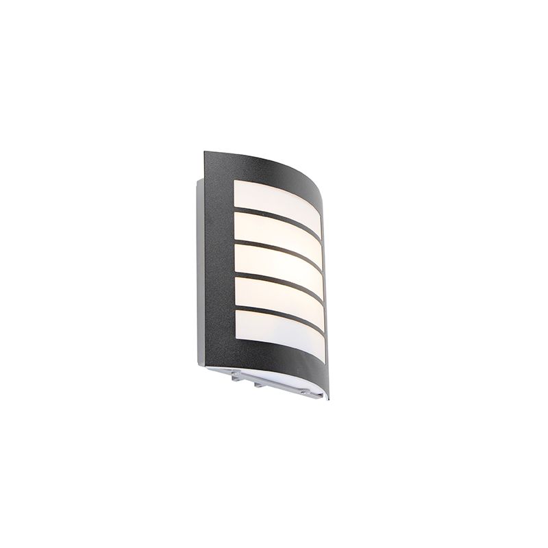 Moderne buitenwandlamp zwart IP44 - Miro