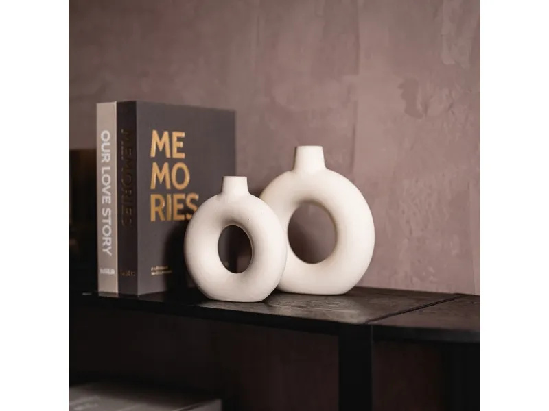 OlsenHome - Rund keramikvase - 2 stk