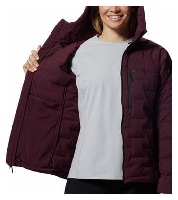 Doudoune Femme Mountain Hardwear Stretchdown Hoody Bordeaux