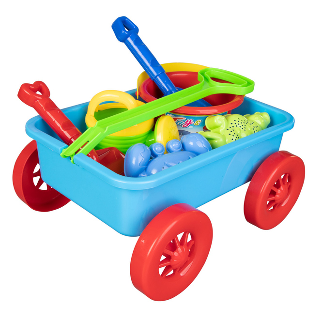 Besttoy - Nachziehwagen inklusive Zubehör - 7-teilig