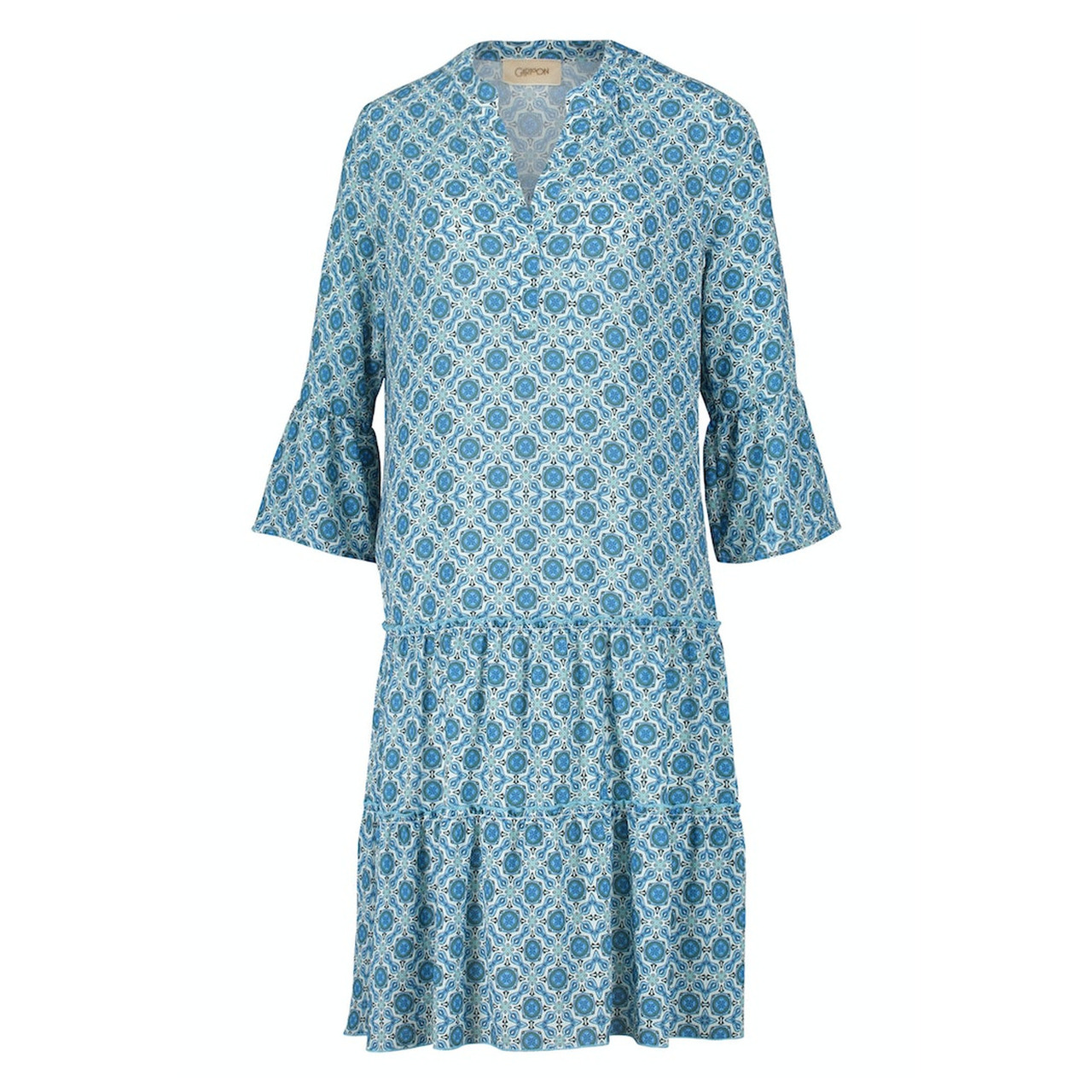 Cartoon Kleid Kurz 3/4 Arm