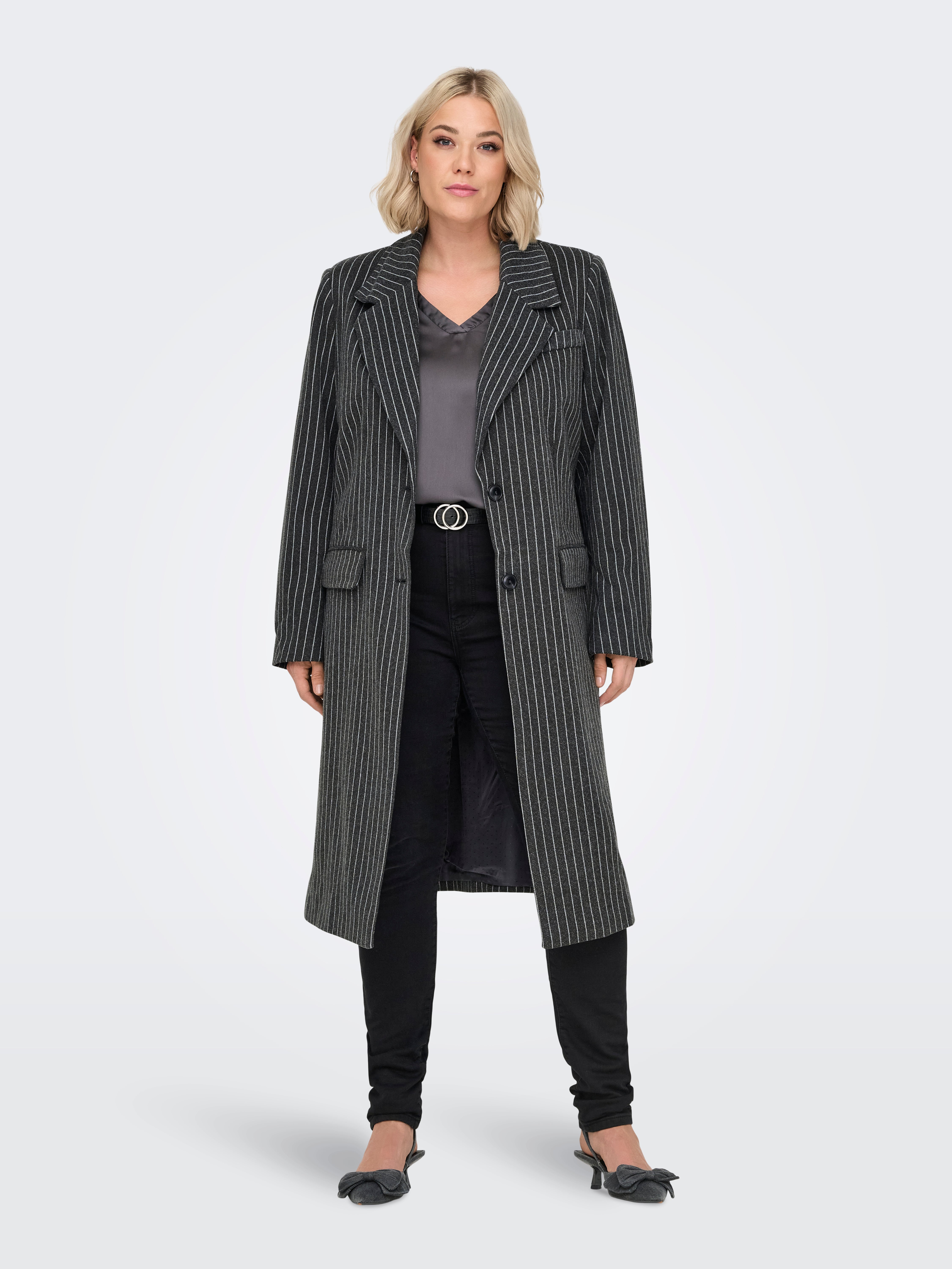 CARVERONICA Mantel Dark Grey Melange