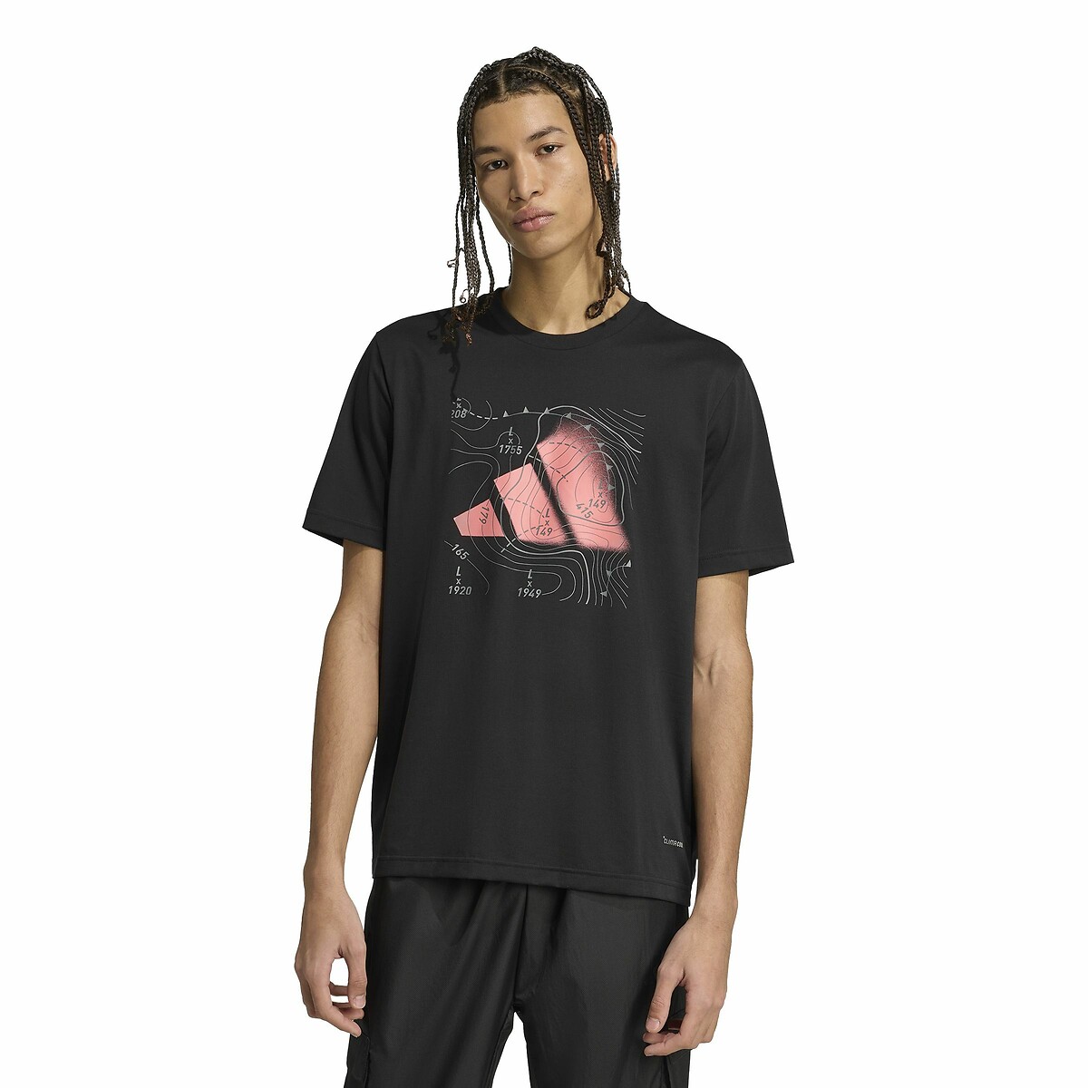 ADIDAS ROUPAS ESPORTIVAS<br>Camiseta de manga curta com estampa
