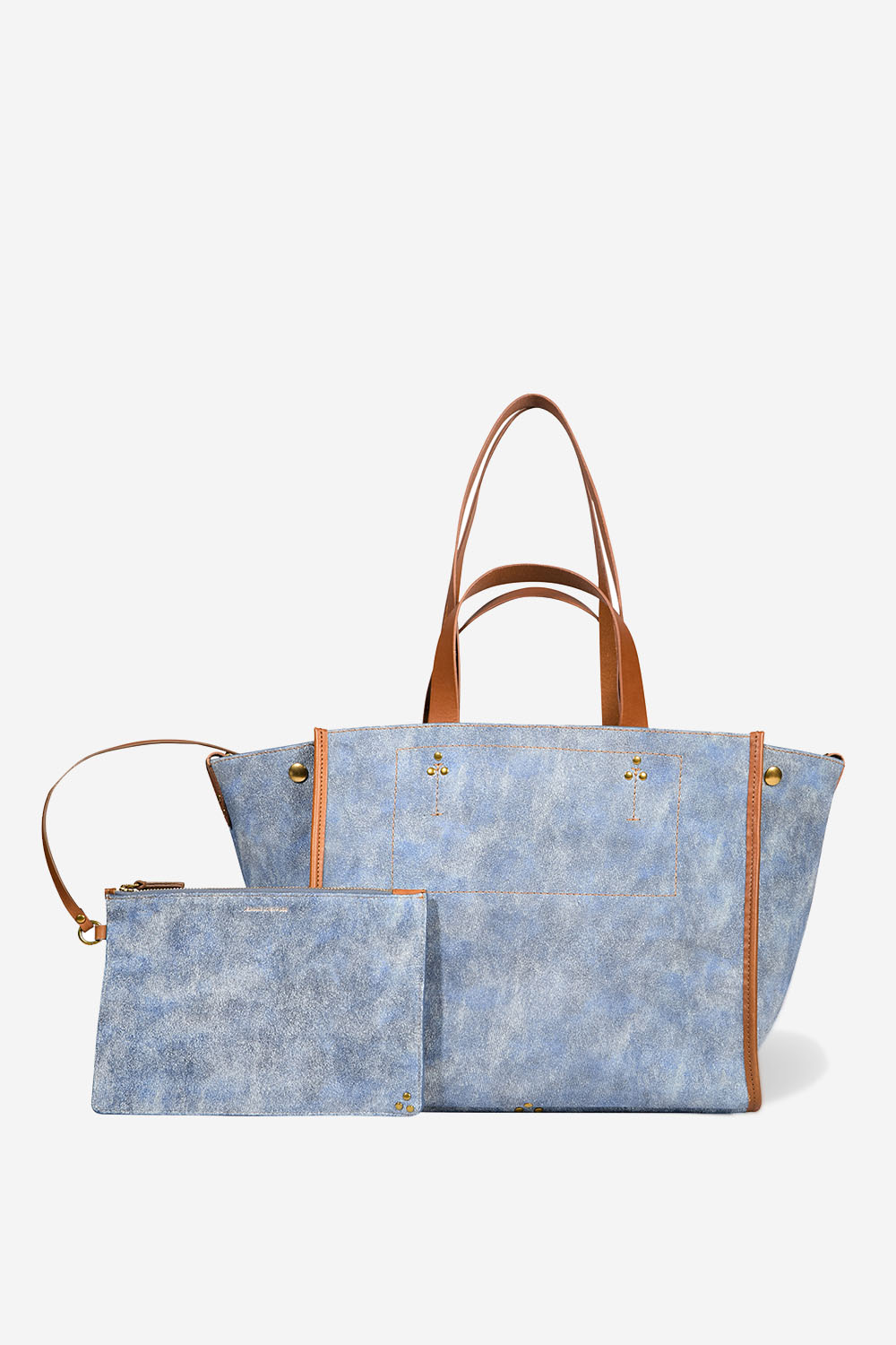 Leon M suede shoulder bag