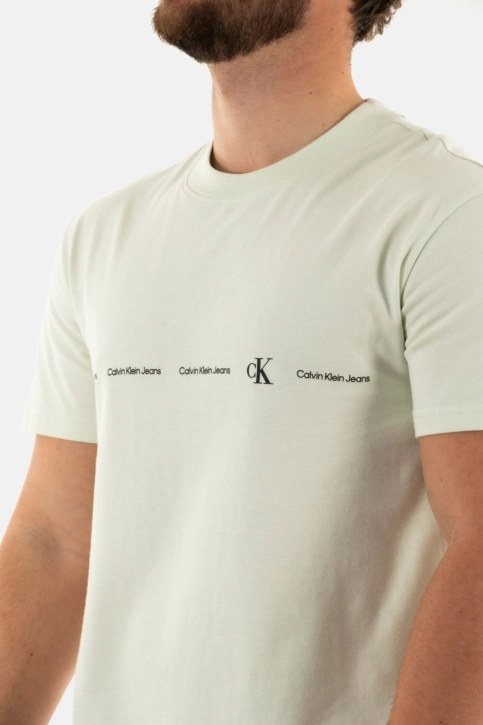 Tee shirt calvin klein jeans logo repeat cga icicle