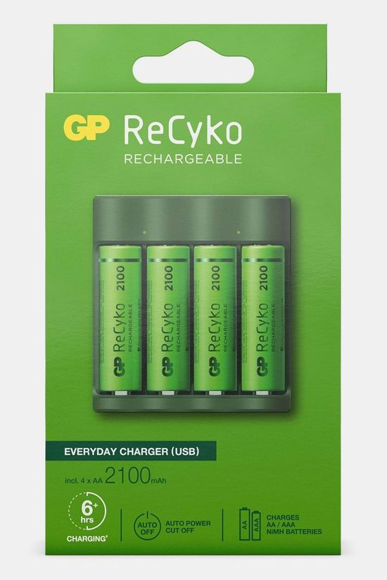 GP Batteries GP Batteries USB Battery Charger B421 4X Recyko AA 2100 mAh