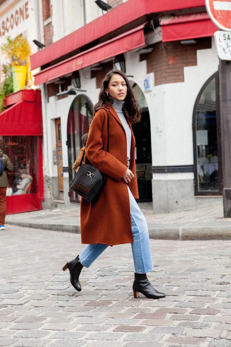 Sac en cuir croco Aimée Fauvette