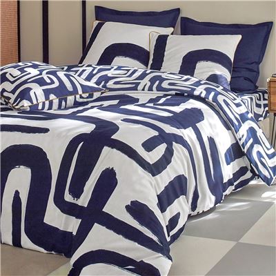 Linge de lit motif géométrique - BECQUET CRÉATION