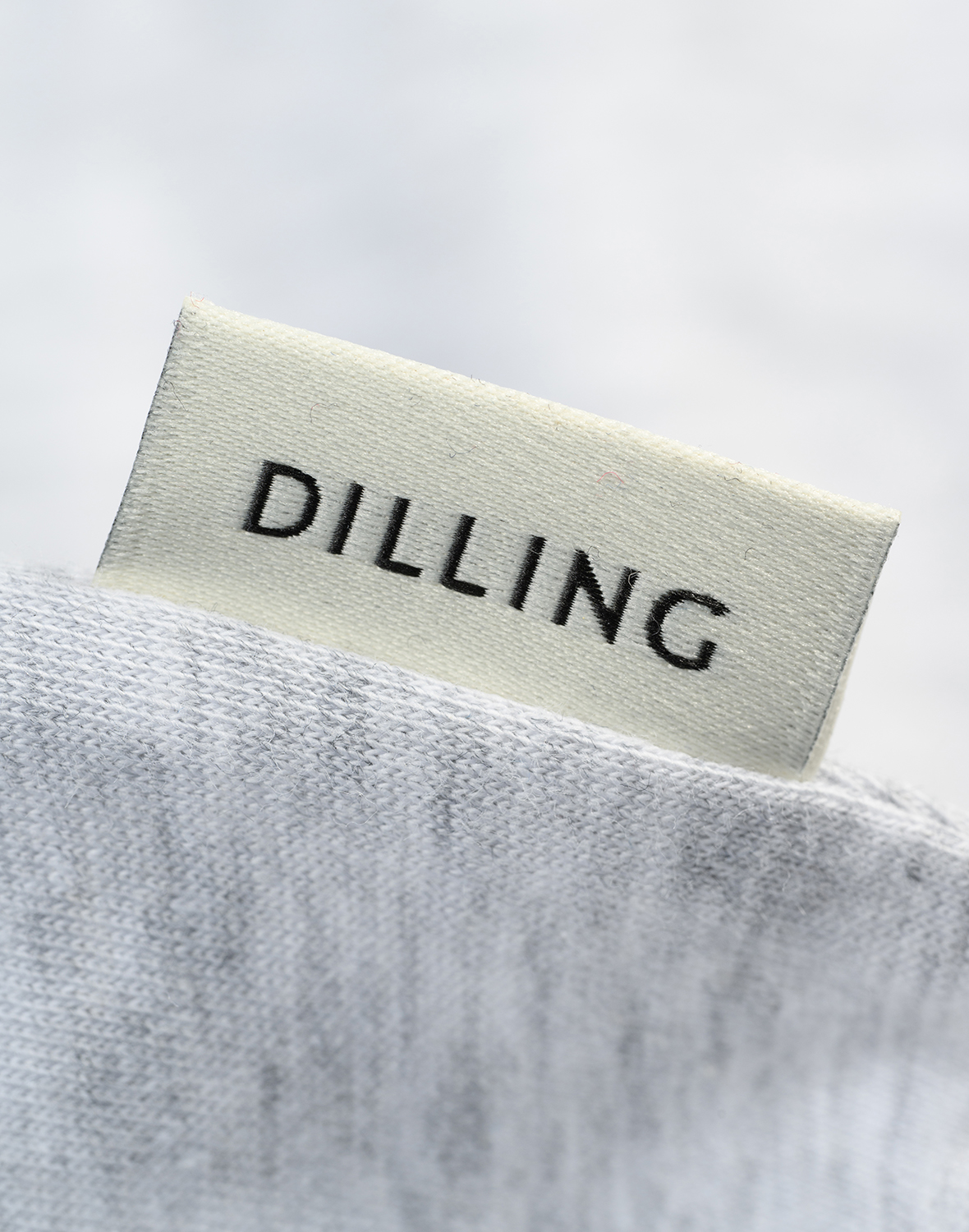 T-shirt van katoen voor dames in Lichtgrijs