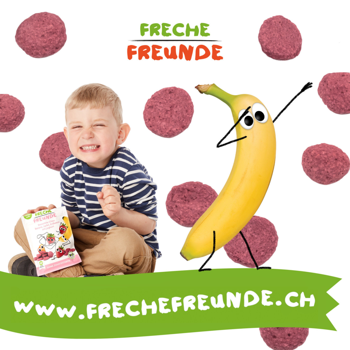 Freche Freunde Bio Smoothie-Chips Banane früchte 36+ Monate