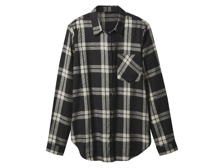 Flanellen dames blouse