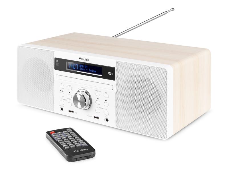 Audizio Radio/CD-Player Prato Weiss DAB  Radio mit CD-Player