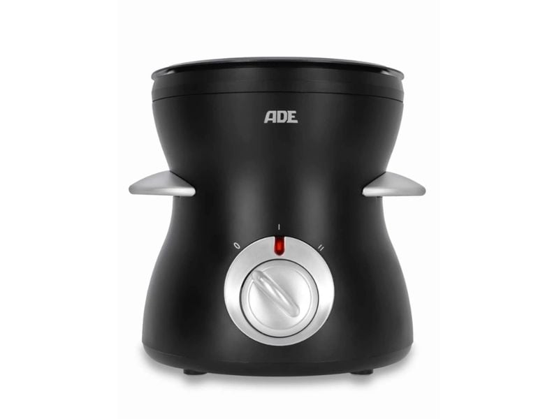 ADE Schokoladenfondue-Set KG2352 10 Teile, Schwarz Elektrisches XL Schokoladenfondue
