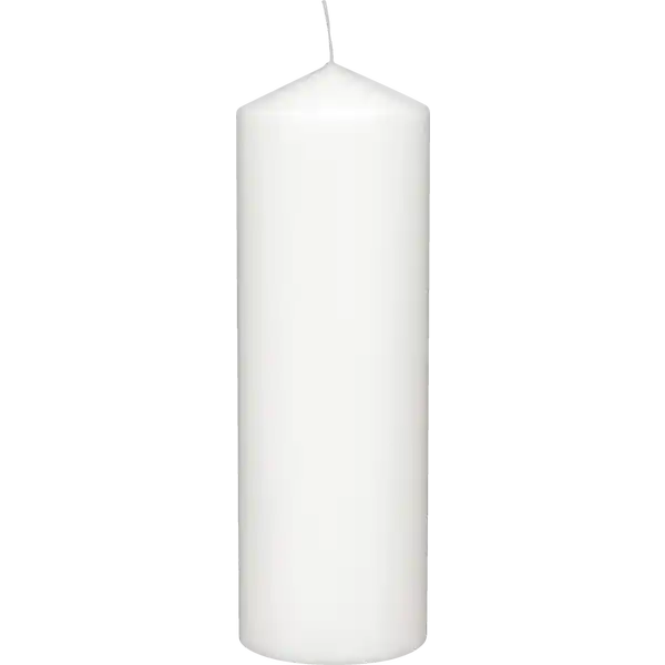 Stumpenkerze 270 / 90 mm weiss