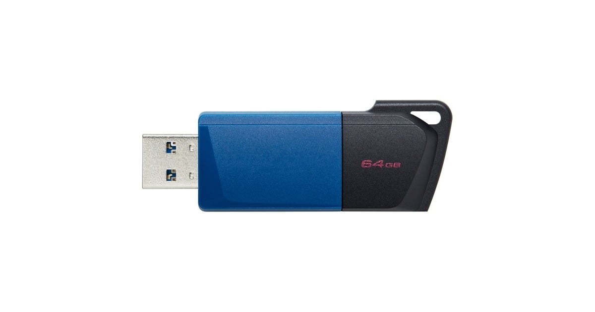 KingstonDataTraveler Exodia M 64 GB usb-stick  (Blauw/zwart, USB-A 3.2 Gen 1)