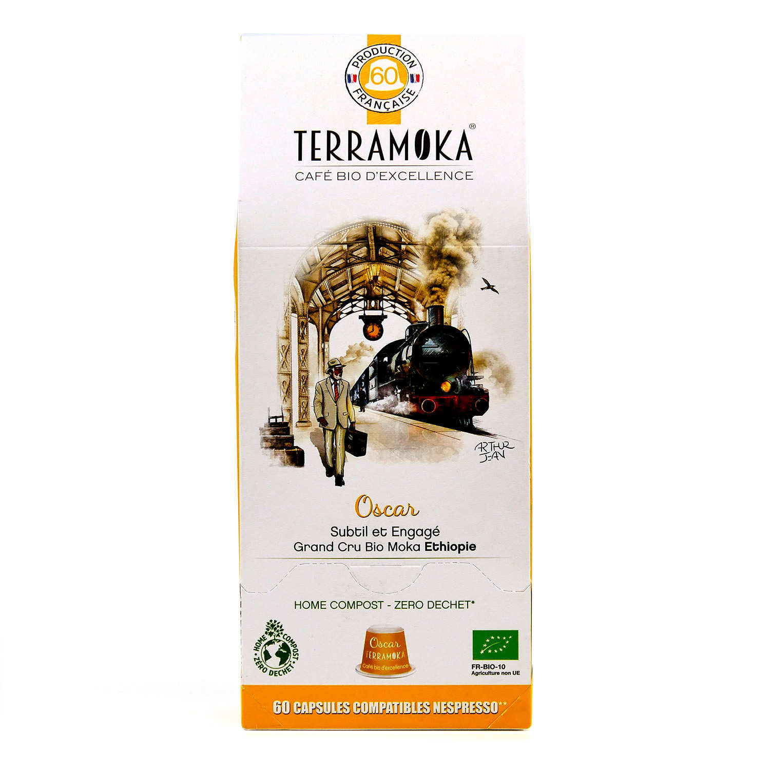 Oscar - Capsules de café bio compatibles Nespresso® biodégradables