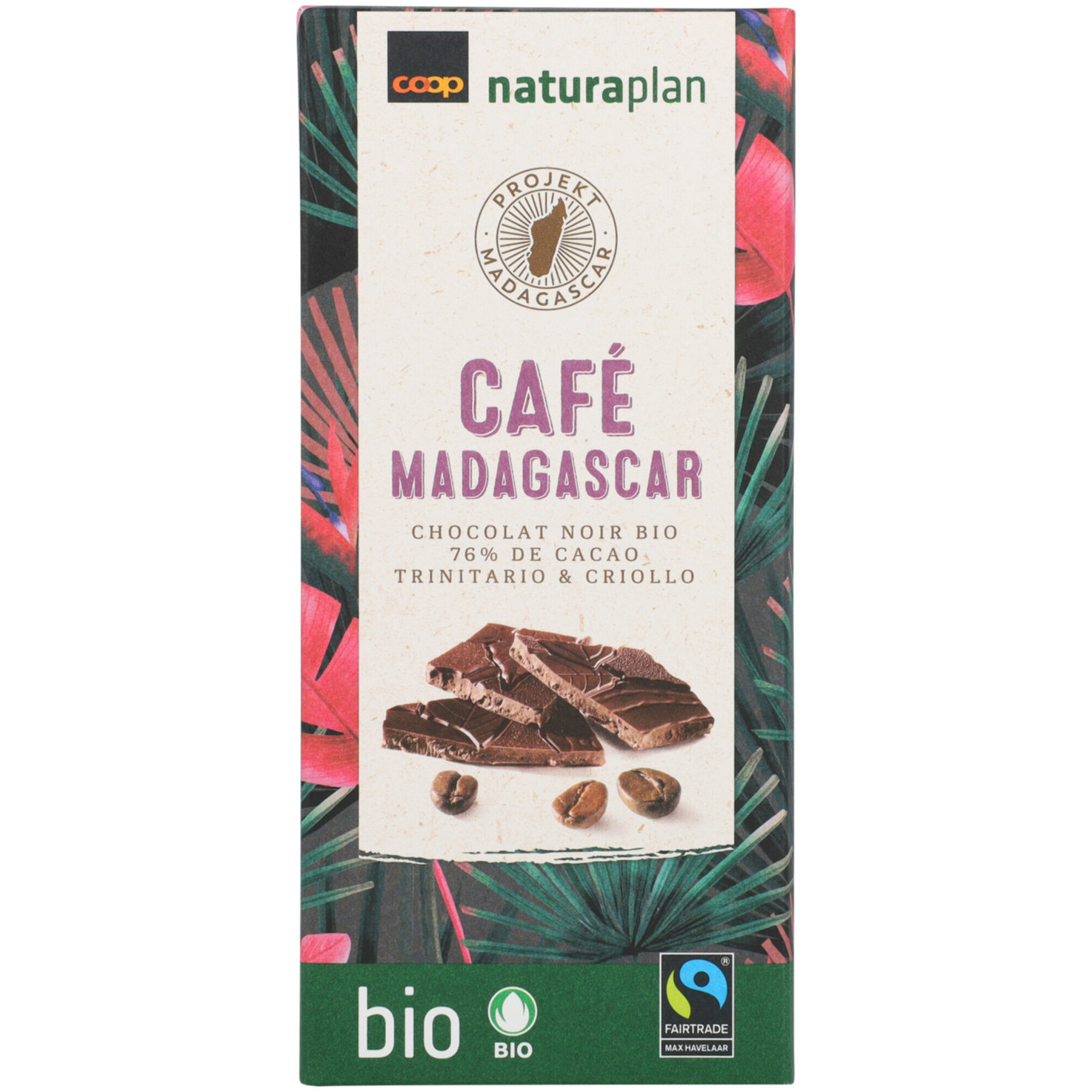 Naturaplan Bio Tafelschokolade 76% Café Madagascar