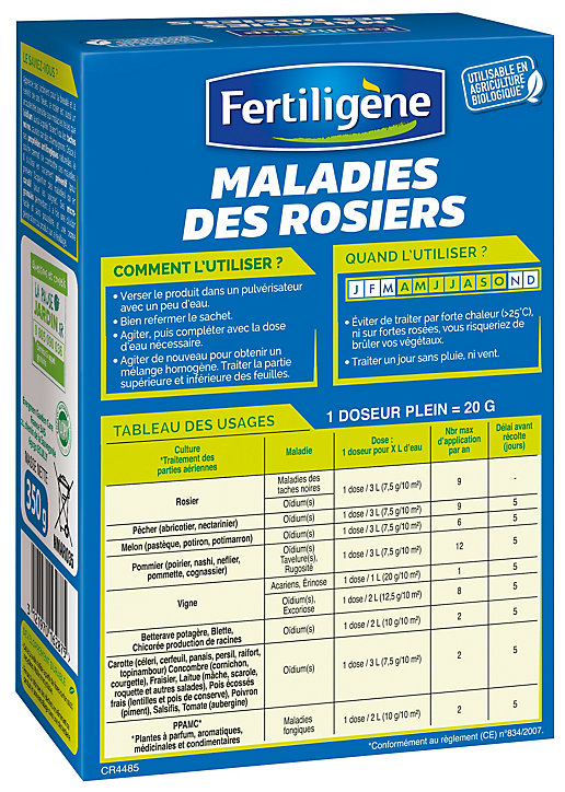 Maladies des rosiers 350g