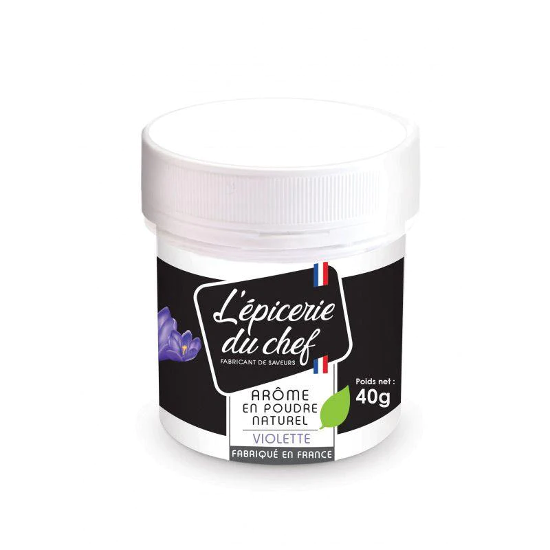 Arôme alimentaire naturel en poudre de Violette 40 g Scrapcooking