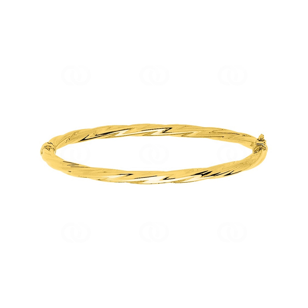 Armreif 375/9 K Gelbgold verdreht 4.0mm