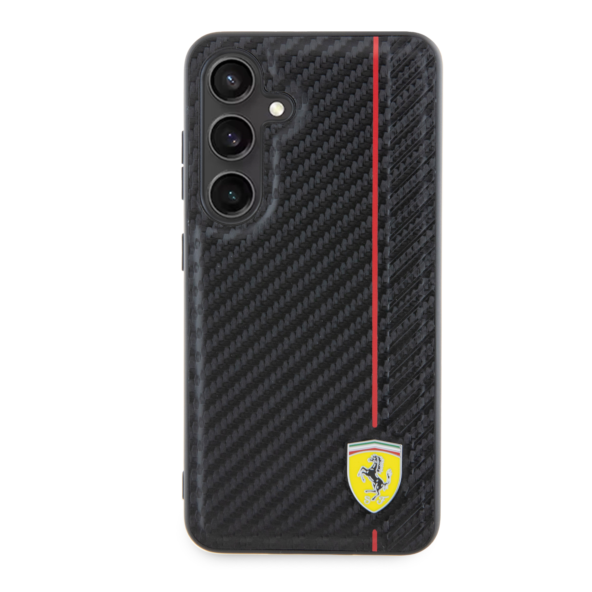 Samsung Galaxy S24  Plus Hardcase Hülle Carbon Printed Line (FEHCS24MN3DUR) - Schwarz