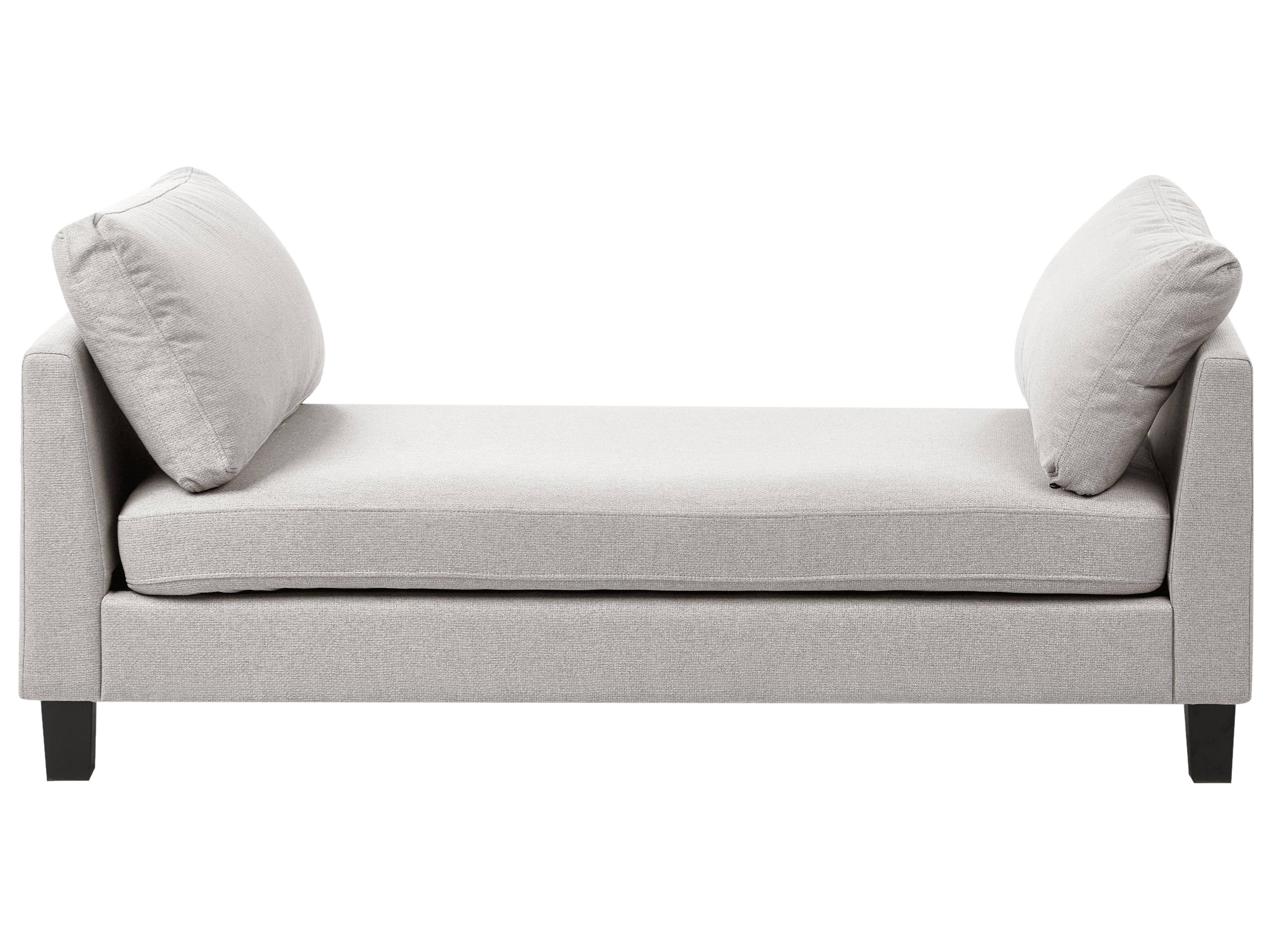 Chaise longue ARCHIANE Stof Lichtgrijs