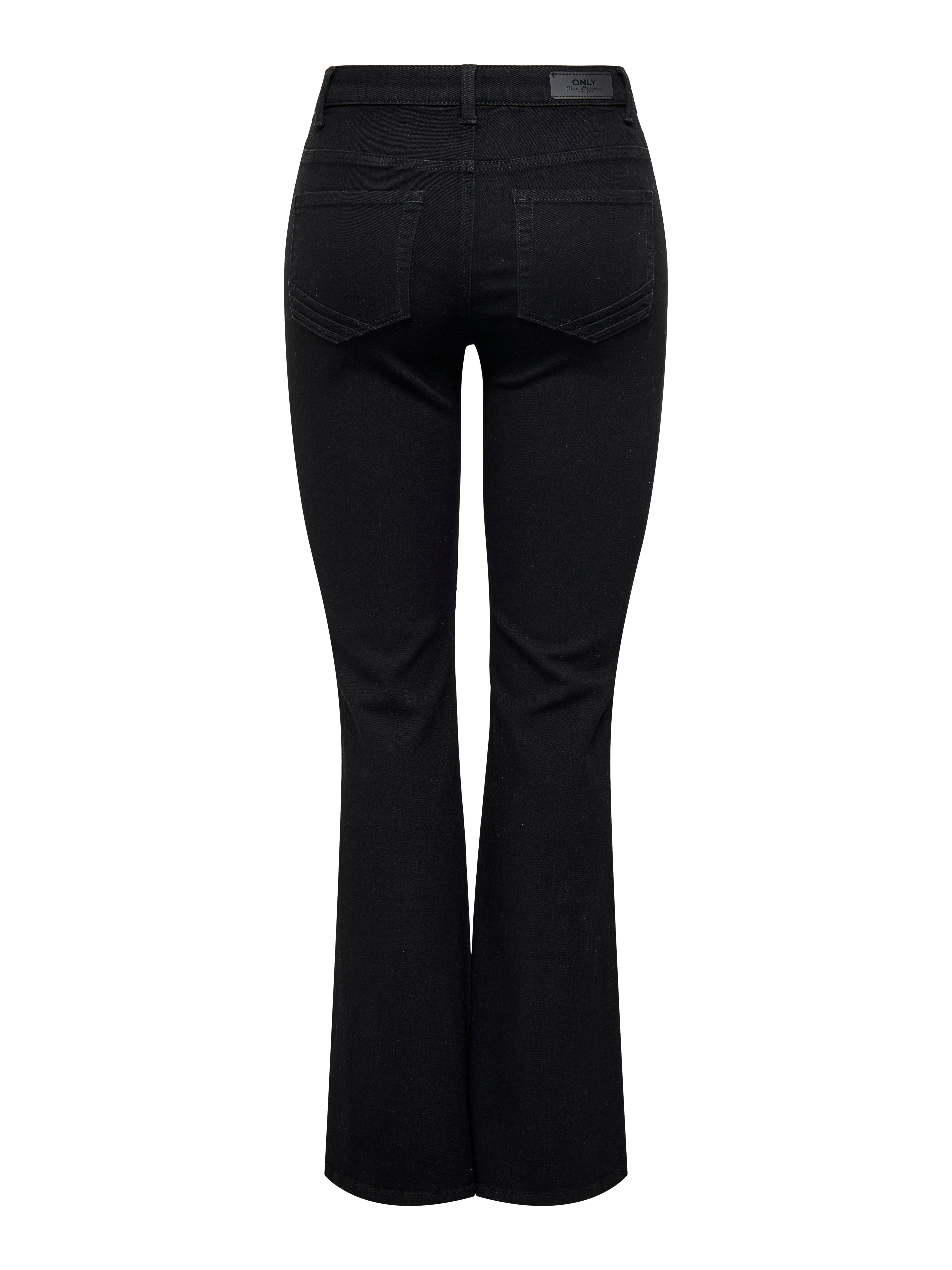 ONLSANDRA Hohe Taille Ausgestellt Jeans Black