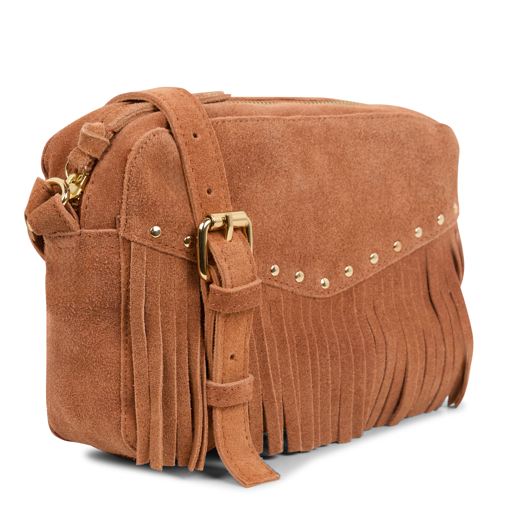 NILLA - Sac bandoulière en cuir | Doré