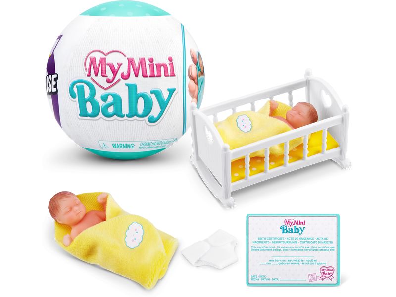 Zuru 5 Surprise My Mini Baby Series 1 assortiert Realistische Mini-Babys inkl. Zubehör