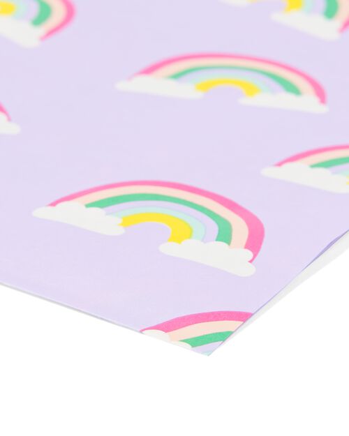 sachets d'anniversaire papier arc-en-ciel 8 pièces