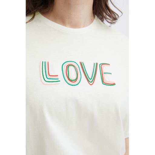 Fransa Koko T-shirt, Blanc de Blanc Mix, L
