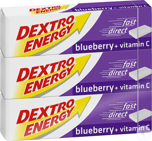 Dextro Energy Pack Myrtilles + Vitamine C Pièces 3x47g
