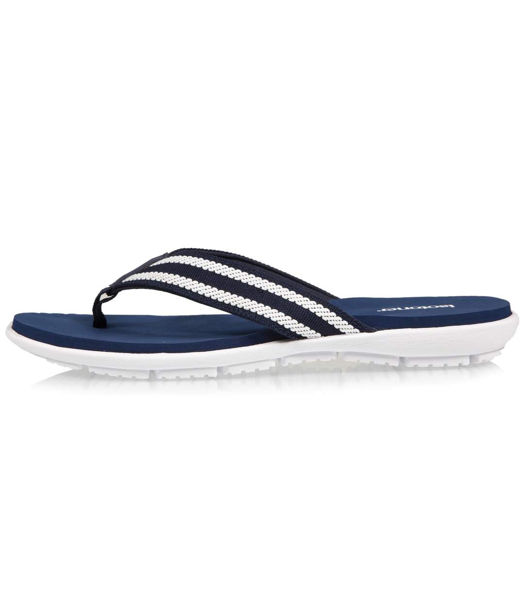 Isotoner Tongs femme confortables style sport avec détail rayure sur la tige