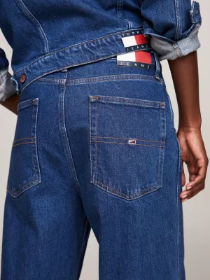 Calça jeans Daisy de cintura baixa e modelagem folgada