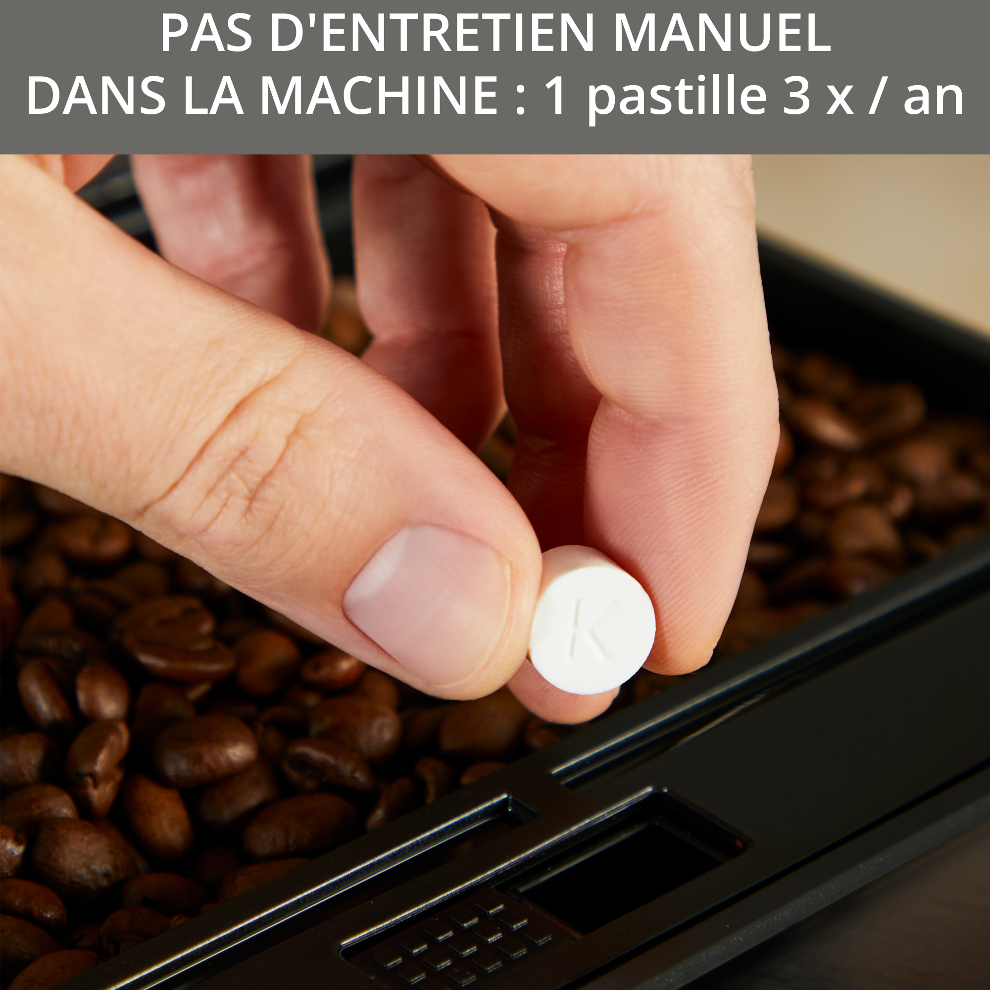 Essential, Machine à café à grain, 3 boissons, Ecran LCD